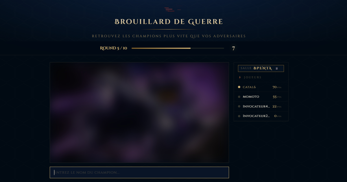 Quiz LoL Multijoueur — affronte d'autres joueurs en temps réel — aperçu du jeu