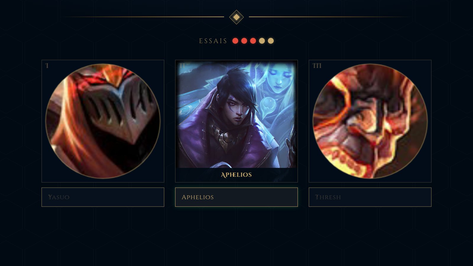 Une partie de Devine les 3 champions du jour à partir d’un détail en cours sur PentaGuess